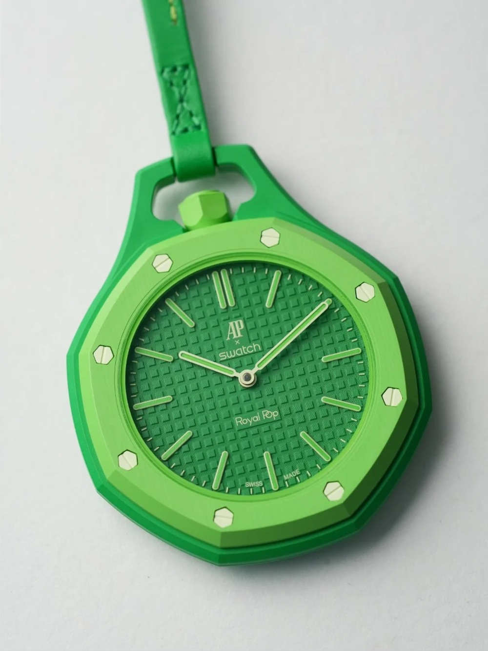 Swatch Royal pop green eight watch